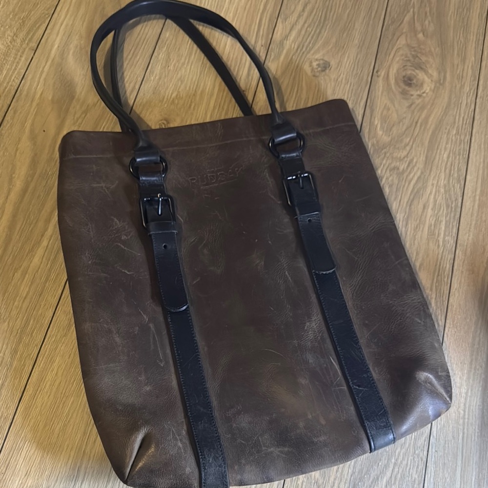 🤑Made in Canada  Rudsak Brown Leather  Tote Bag